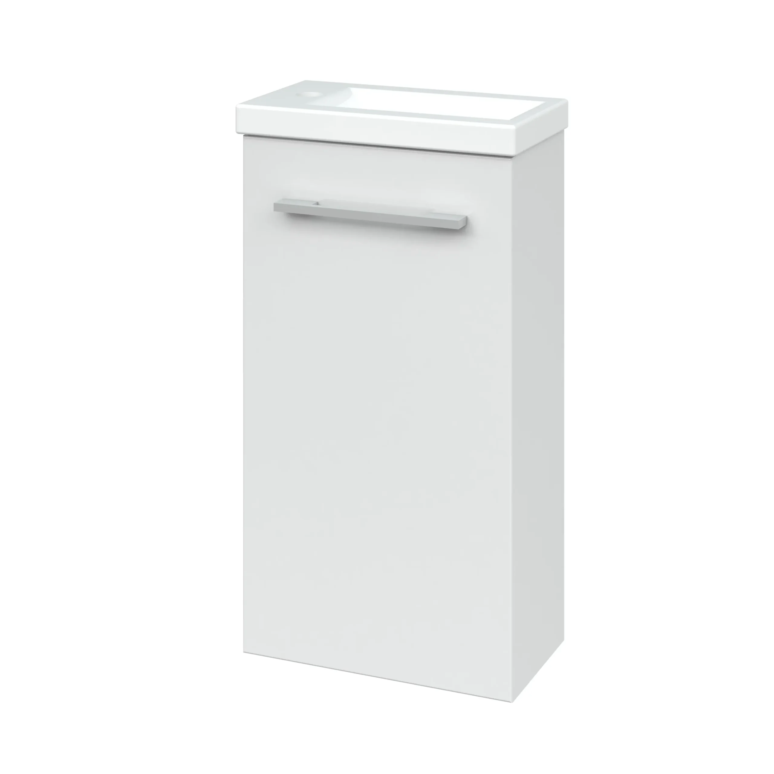 Тумба навісна з умив. Комо 40 700 (Біла, Права)
