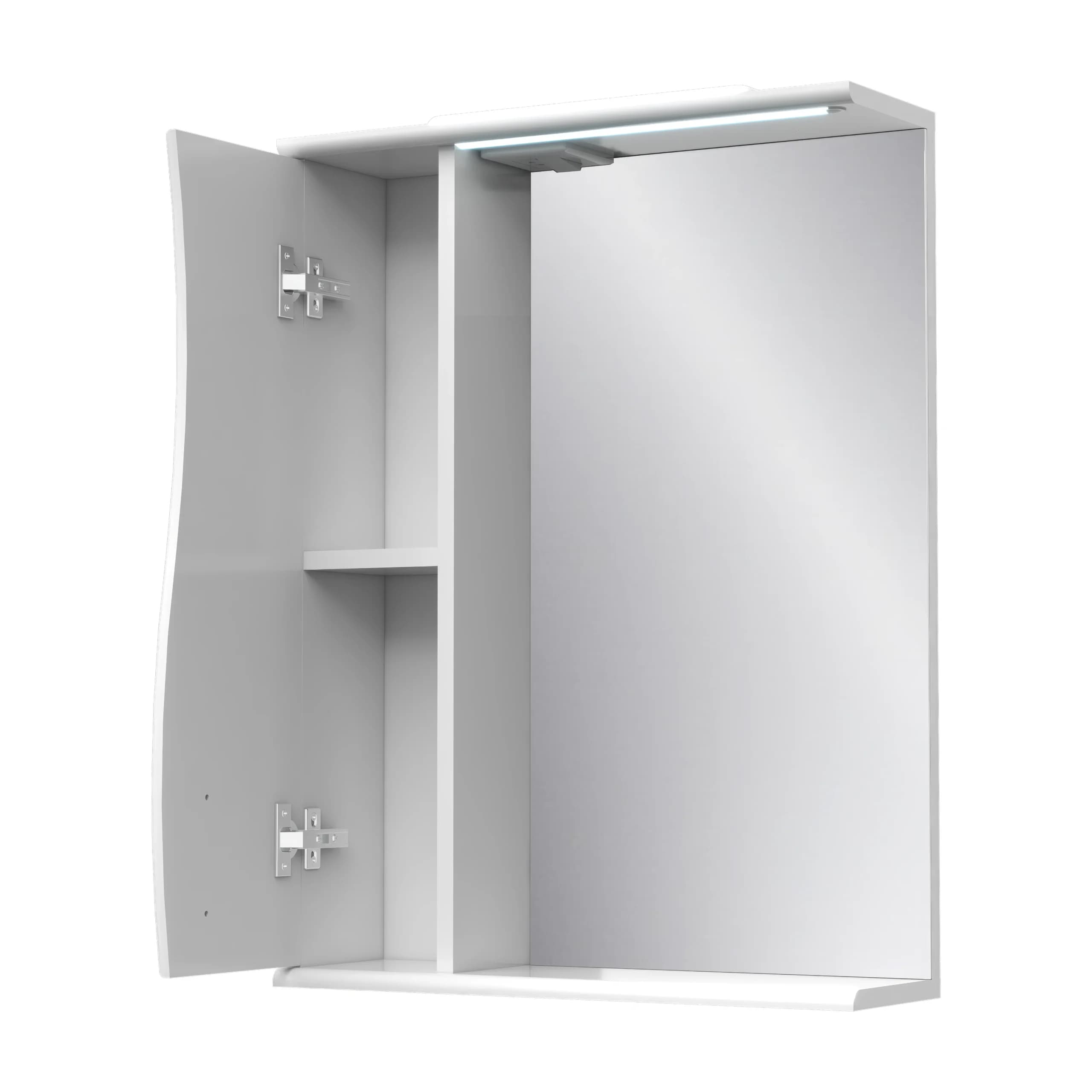 Spiegel mit Beleuchtung, Schrank und Steckdose (Khvylia)