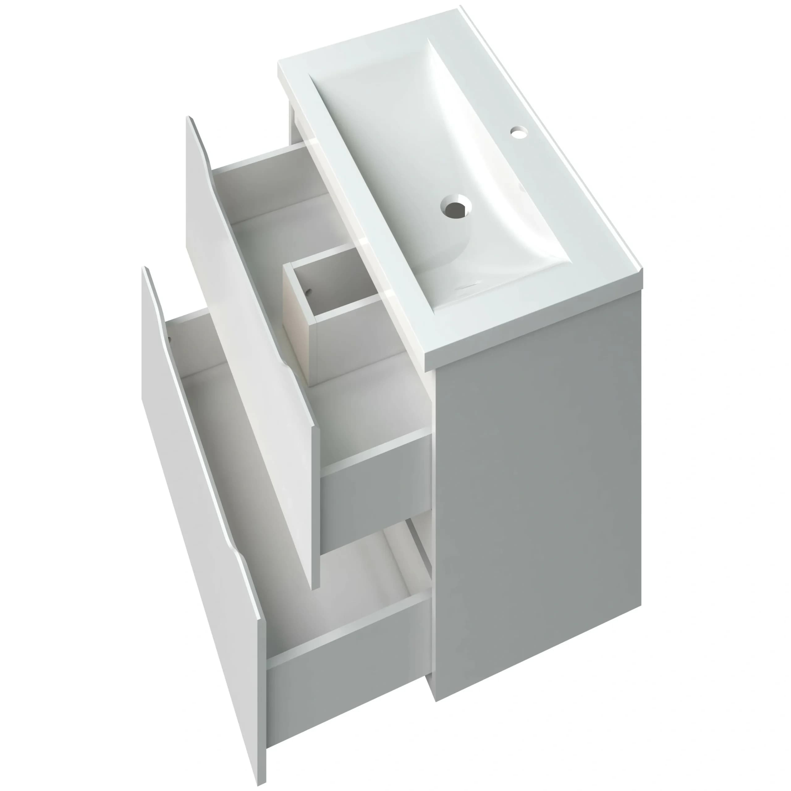 Meuble sous-vasque suspendu “Amelia”