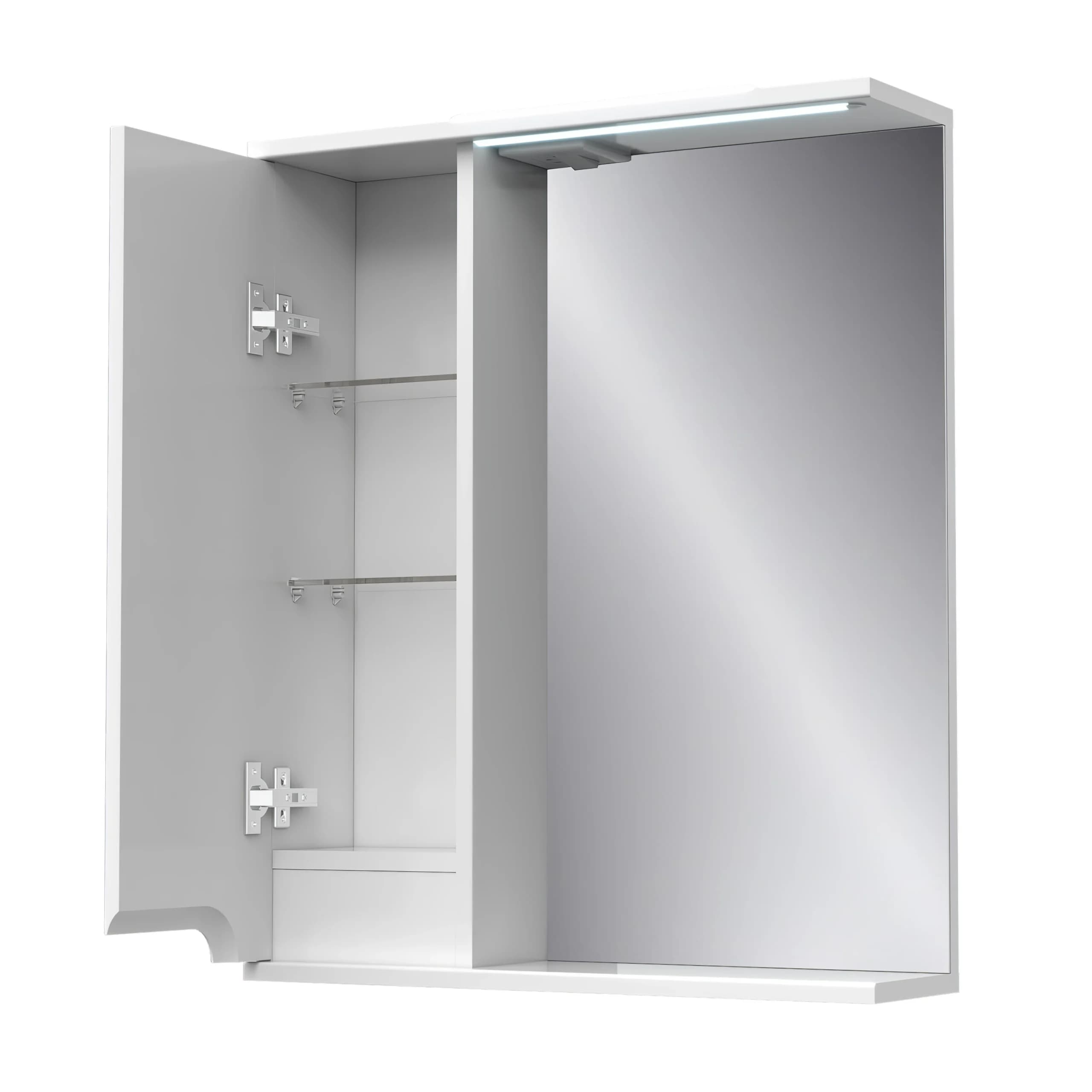 Illuminated mirror “Verona” with cabinet