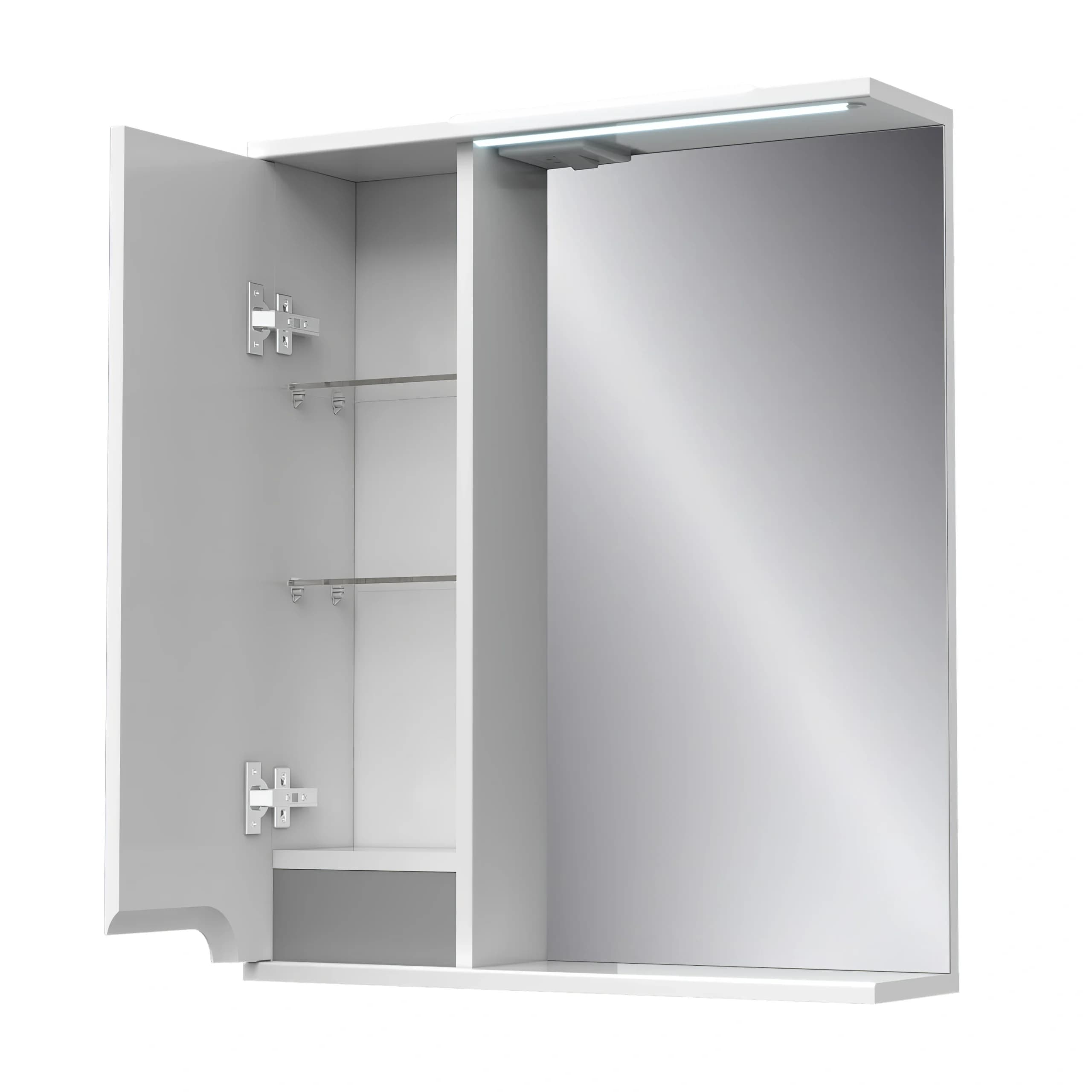 Illuminated mirror “Verona” with cabinet