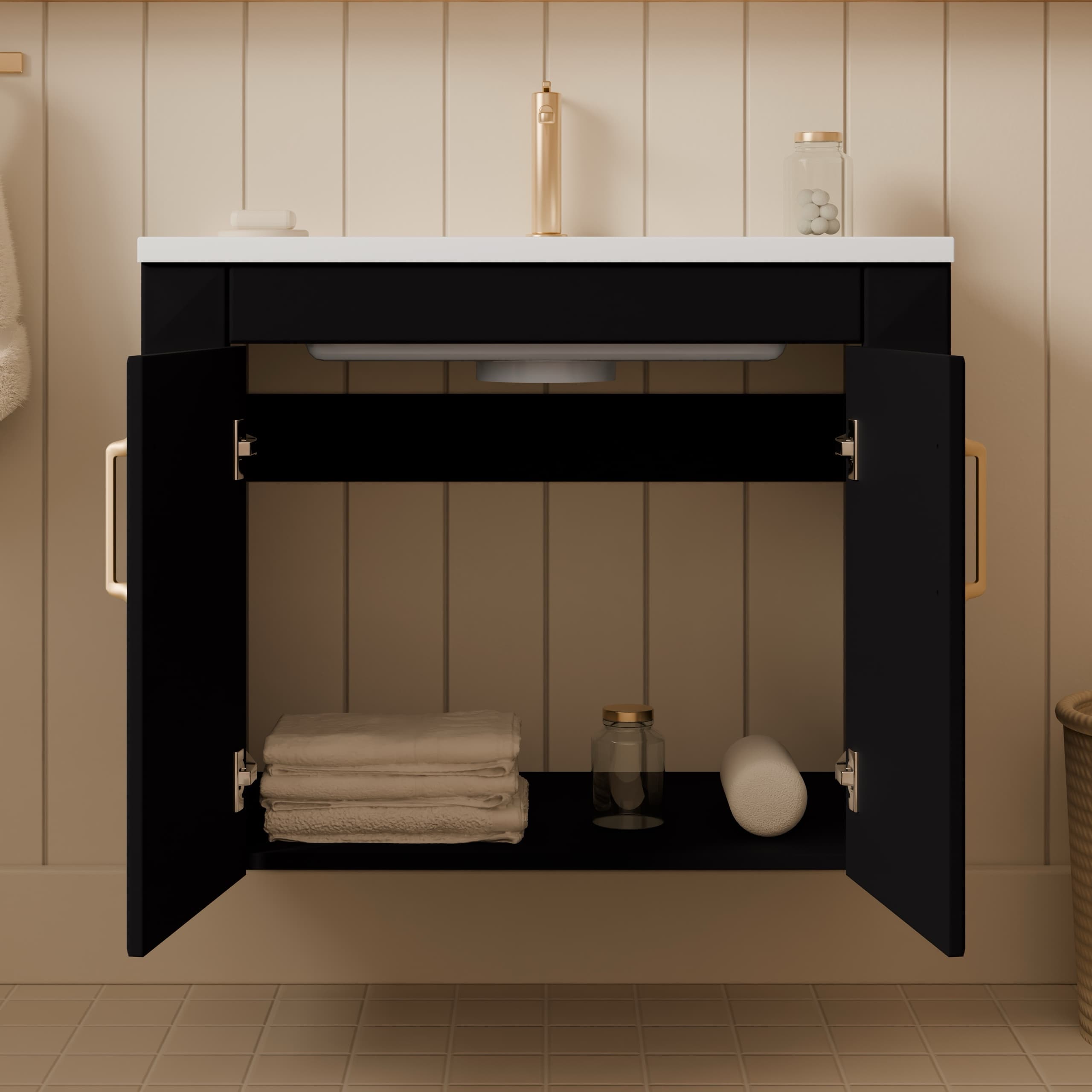 Meuble sous-vasque suspendu “Askold”