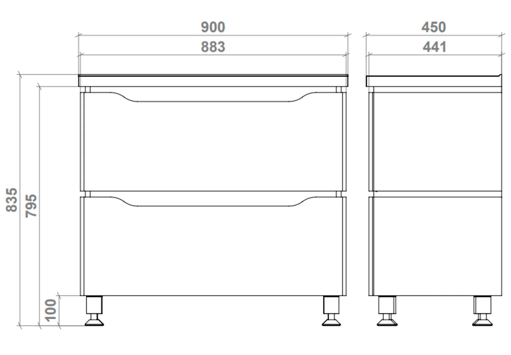 Floor-standing vanity unit “Sacramento”