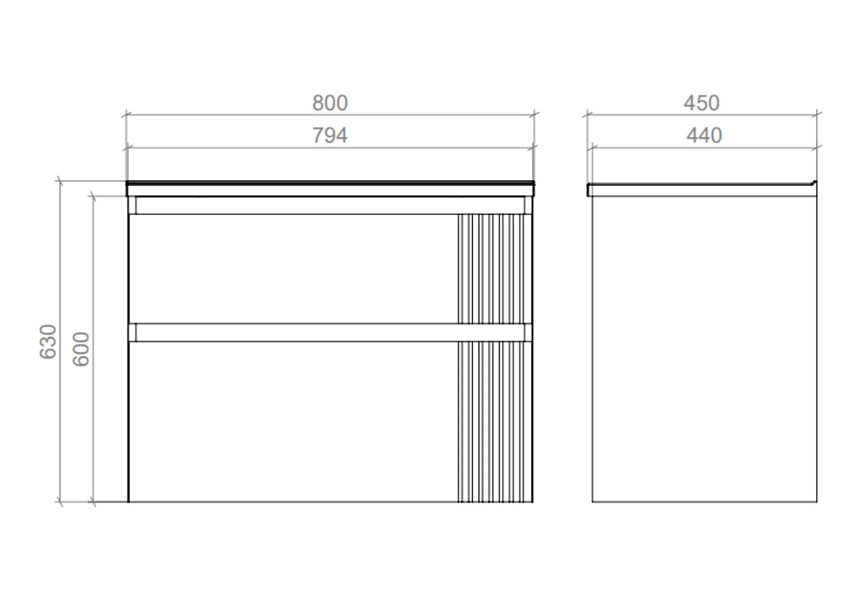 Wall-hung vanity unit “Rodeo”