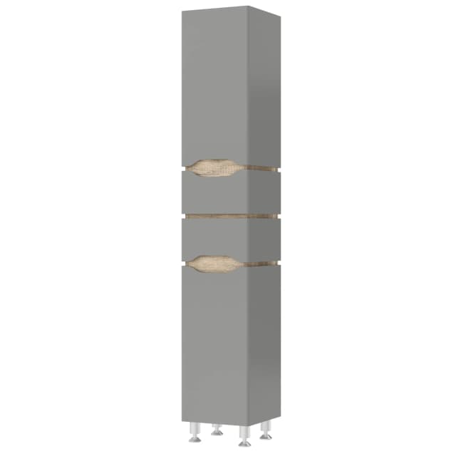 "Сакраменто" Пенал підлоговий 35х35 (Сірий, Ліва)