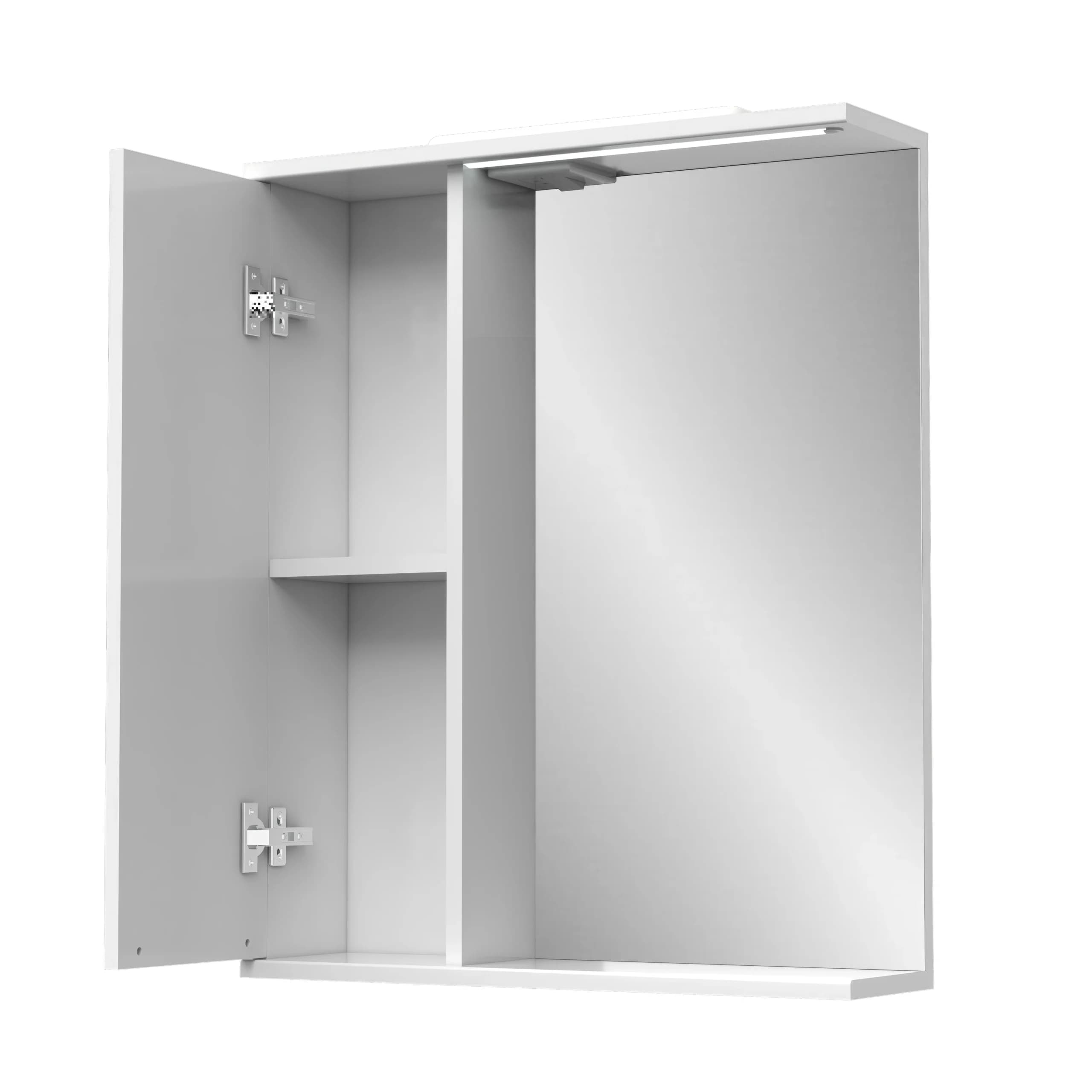 Spiegel “Lora” mit Beleuchtung und Schrank (Griffmulde)