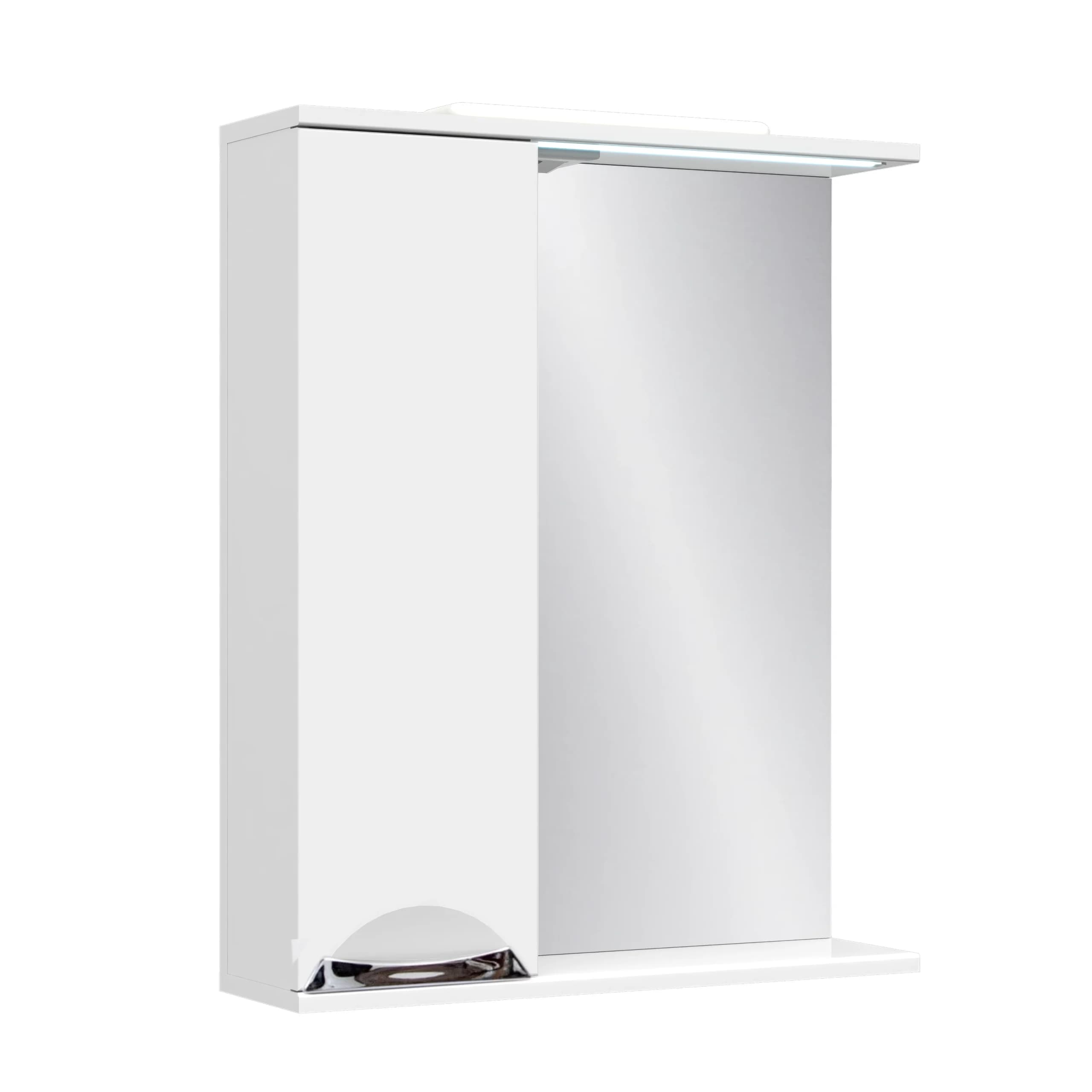 Illuminated mirror “Lora” with cabinet (recessed handle)