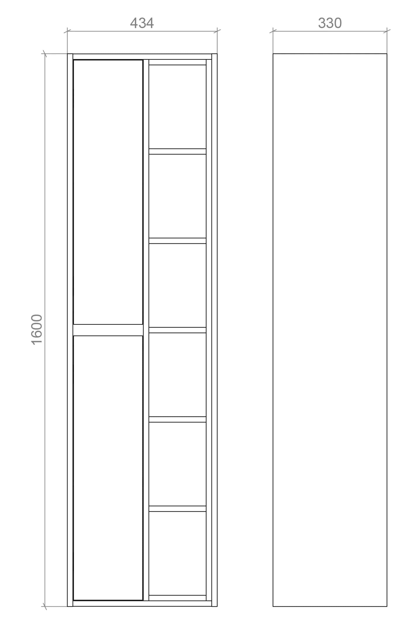 Tall cabinet “Iris”