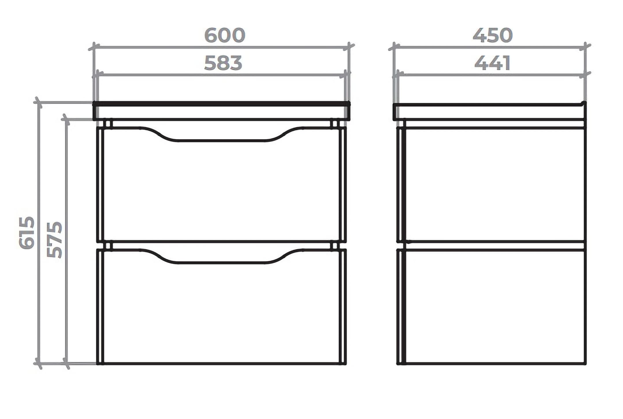 Wall-hung vanity unit “Sacramento”