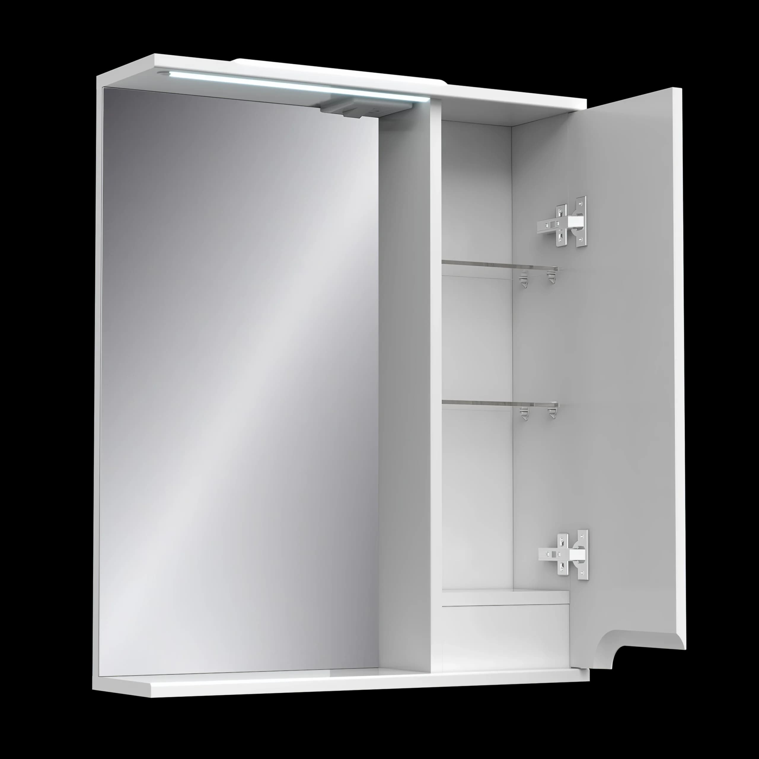 Illuminated mirror “Verona” with cabinet