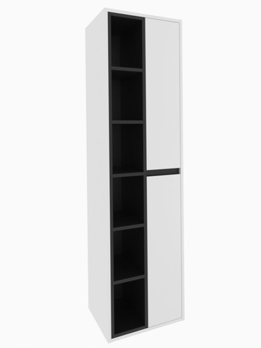 Підвісний пенал "Айріс" шириною 44 см, білого кольору, відкриття праворуч 000005688 фото