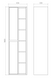 Підвісний пенал "Айріс" шириною 44 см, білого кольору, відкриття праворуч 000005688 фото 3