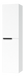Пенал півдівний "Фест" 40 білий, лівий з корзиною 000007246 фото 1