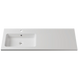Підвісна тумба "Фрея" шириною 120 см, білого кольору, з лівостороннім умивальником 000008211 фото 4