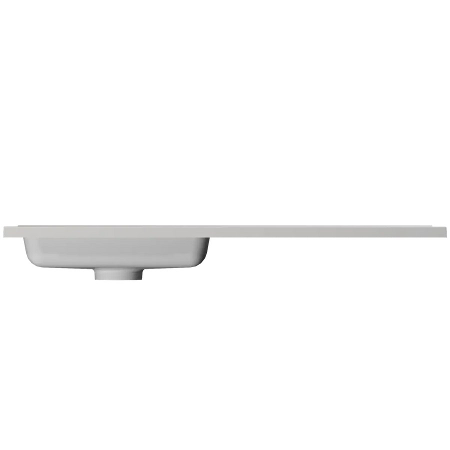 Підвісна тумба "Фрея" шириною 120 см, білого кольору, з лівостороннім умивальником 000008211 фото