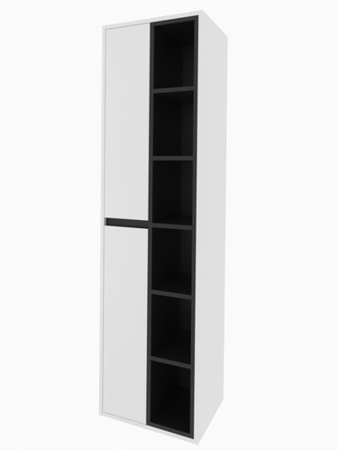 Підвісний пенал "Айріс" шириною 44 см, білого кольору, відкриття ліворуч 000005684 фото