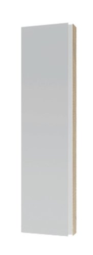 Пенал підвісний "Пріо" колір сірий з вставками дуб корабельний, шириною 40 см, відкриття ліворуч 000005720 фото