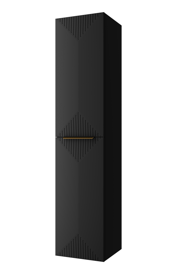 Підвісний пенал "Медокс" шириною 35 см, чорного кольору, відкриття ліворуч 000008086 фото