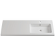 Підвісна тумба "Адель" шириною 120 см, білого кольору, з правостороннім умивальником 000007485 фото 4