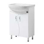 Тумба з умив. "Акцент/FREJA 65" біла,хвиля