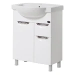 "Лора" Тумба з умив. "Акцент/FREJA 65" з шухлядою,вр.р. біла