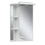 Шафа з дзеркалом з поличками і підсвіткою 45см Права тест