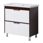 "Венге" Тумба з ум.шт.камінь Глорія 80 з 2 шух-ми, вр.р. напр.прих.монт.