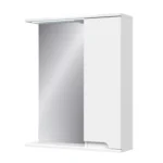 "Верона" Дзеркало з світ. з шкаф. 70 біле (Пр)