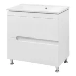 "Верона" Тумба з умив. "Комо 80" 2 ш (напр.прих.монт) біла