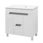 "Корнелія" Тумба нап з ум.шк.Глорія 80 1ш 3дв сіра металік