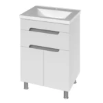 "Корнелія" Тумба нап з ум.Комо 60, 1ш(прих.монт) сіра металік