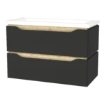 "Сакраменто" Тумба підвісна з ум. Глорія 90 2ш (антрацит)