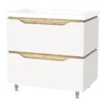 "Сакраменто" Тумба підлогова з ум. Глорія 70 2ш (біла)