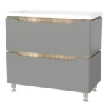 "Сакраменто" Тумба підлогова з ум. Глорія 90 2ш (сіра)