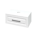 "Денвер" Тумба підвісна 80 біла, стільниця МДФ (біла)