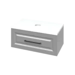 "Денвер" Тумба підвісна 80 сіра, стільниця МДФ (сіра)