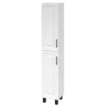 "Альба" Пенал підлоговий 35х35 (білий матовий, лівий ) фреза NEW