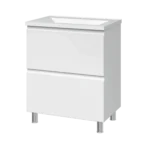 "Каріна" Тумба підлогова з умив Глорія 60 2ш (біла)