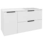 "Фест" Тумба з ум. Родео 120 (біла)з корзиною ліворуч