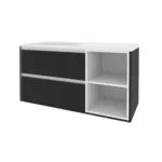 "Айріс" Тумба з ум. Родео 120 (чорна) ліва