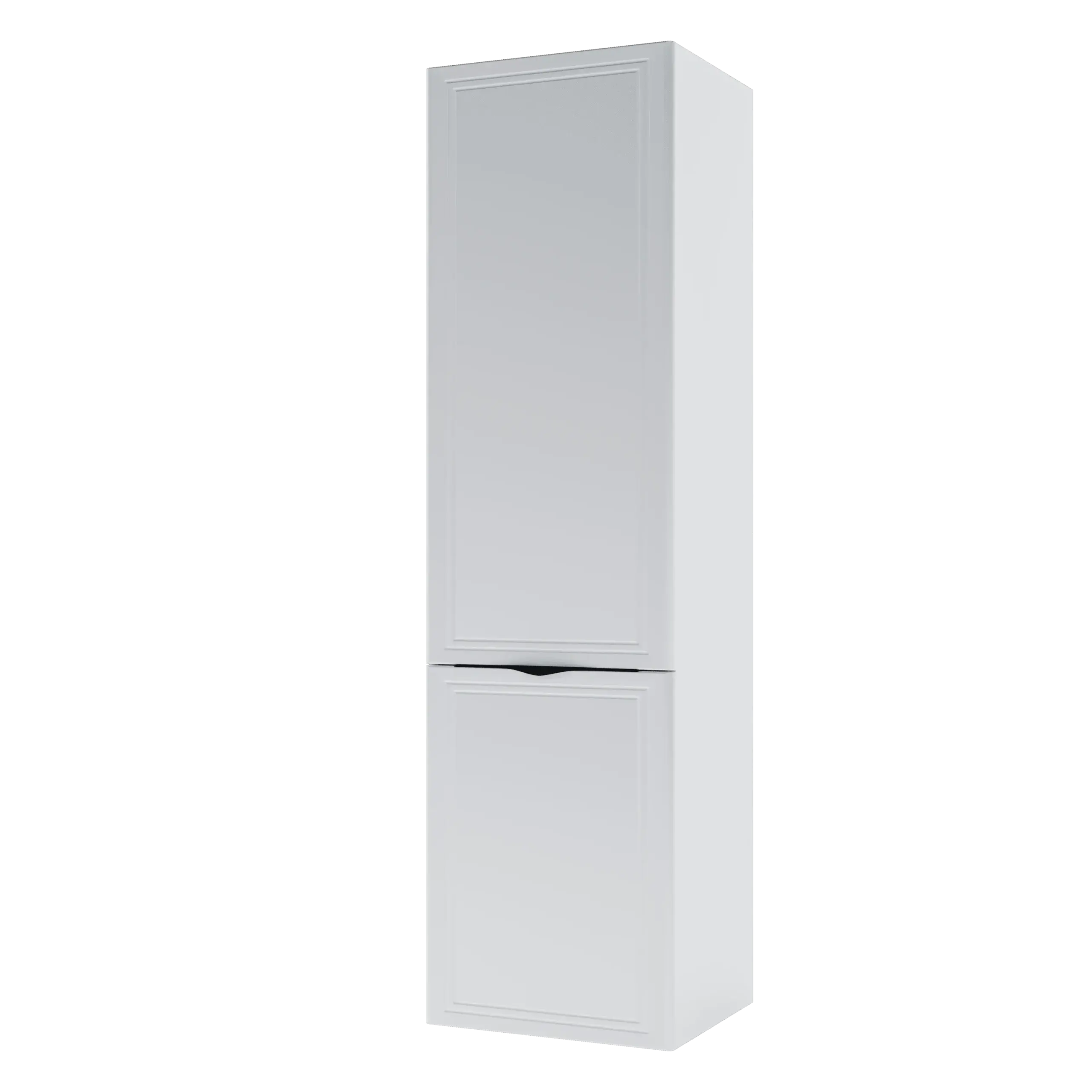 "Estel" Colonne de salle de bain Suspendu 40x35 (avec Panier, Blanc, G)