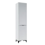 "Естель" пенал підлоговий 40х35, з корзиною білий П.